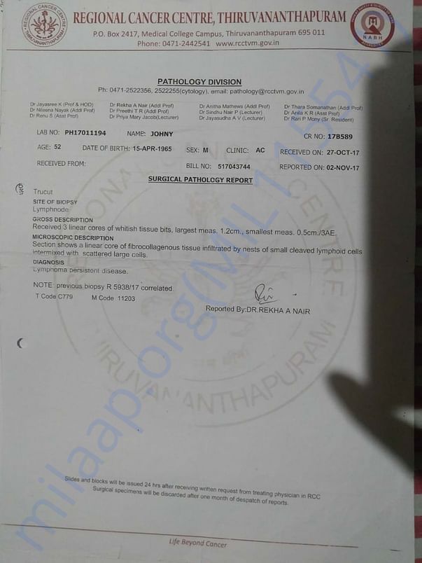 Surgical Pathology Report
