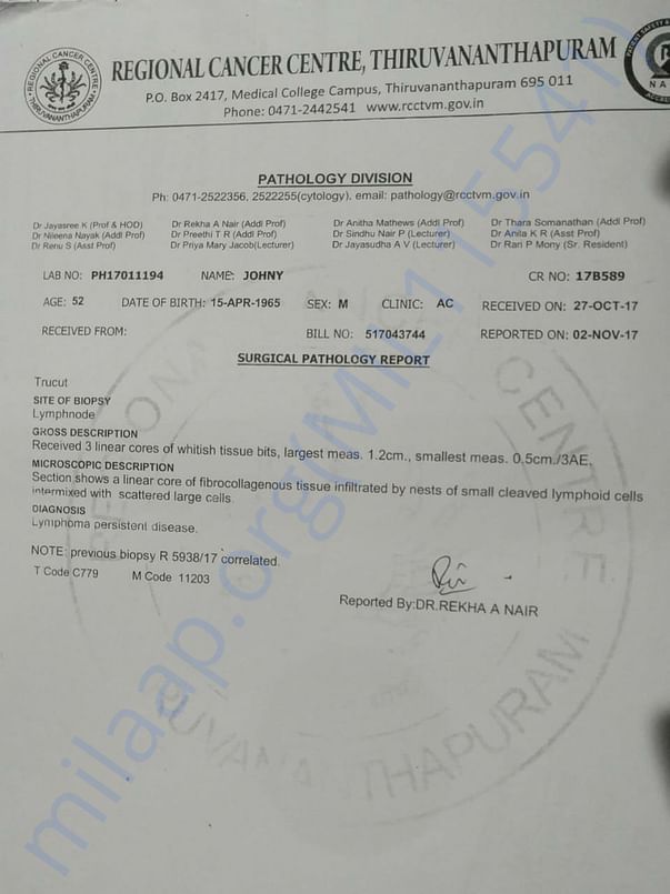 Surgical Pathology Report