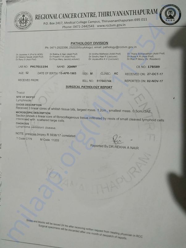 Surgical Pathology Report