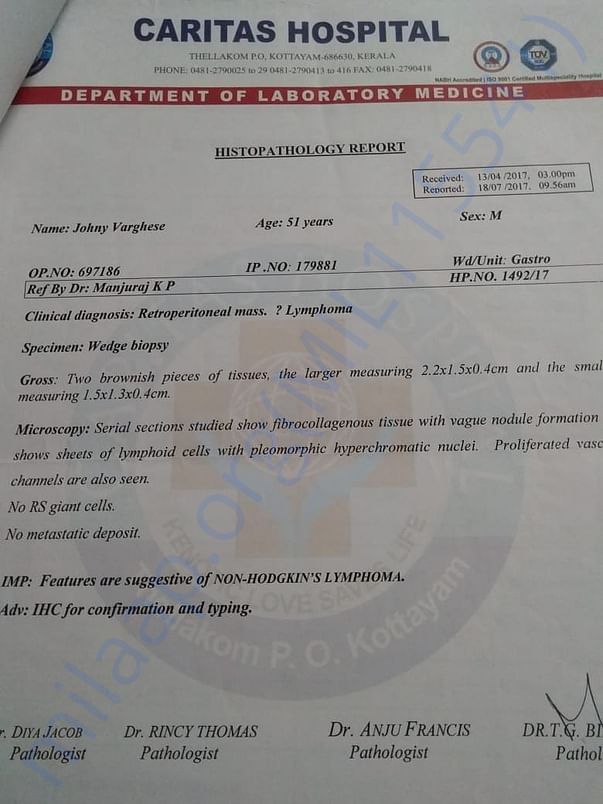 Histopathology Report