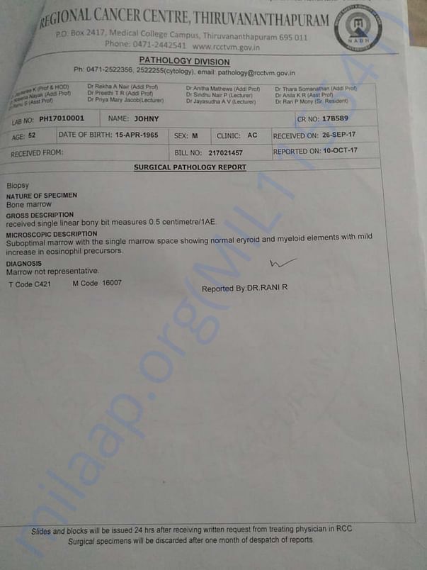 Surgical Pathology Report