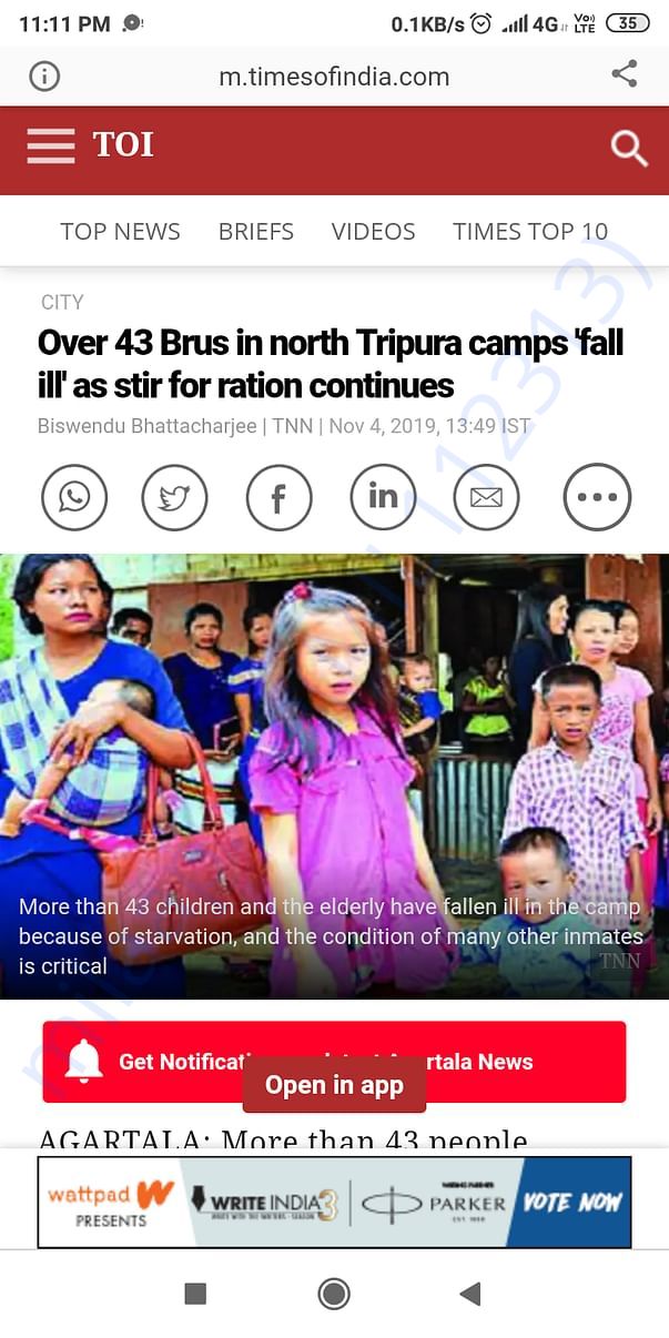 Reang Tribes are dying