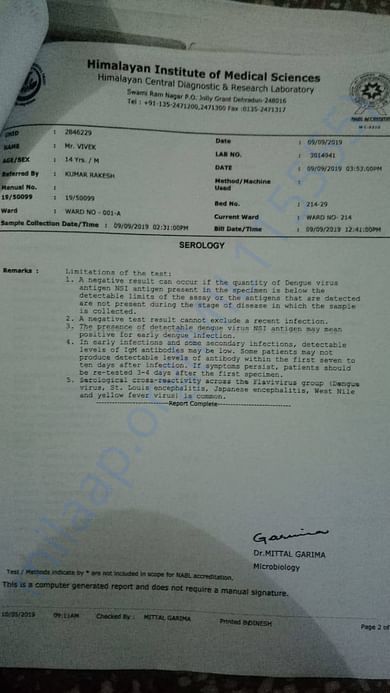 medical report