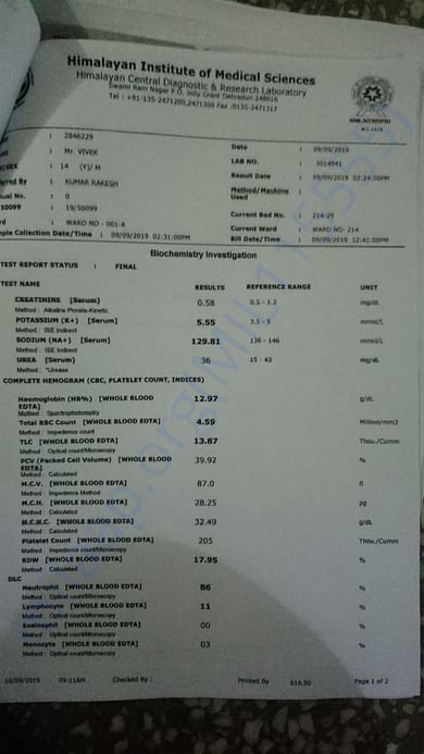 medical report