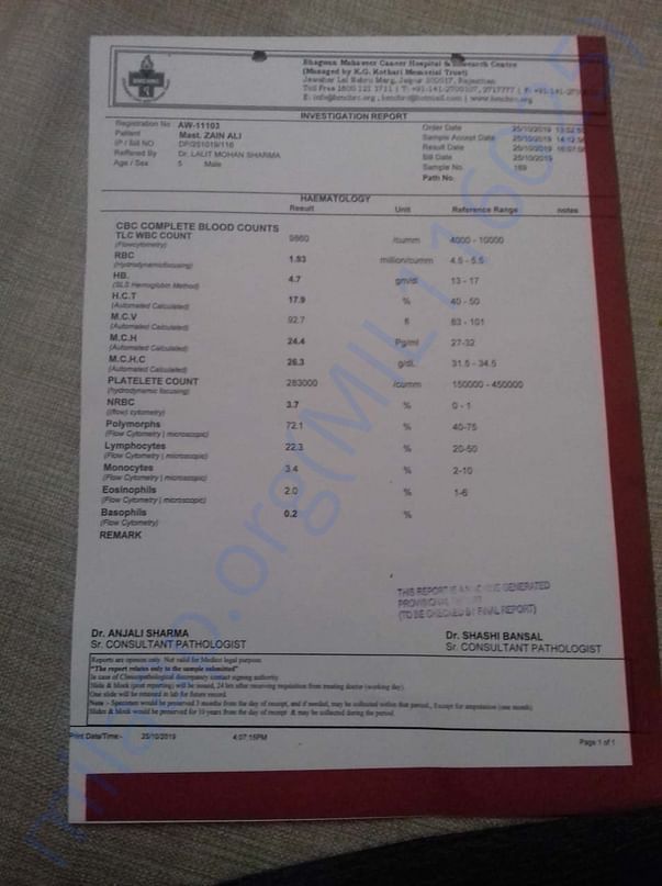 madicel report