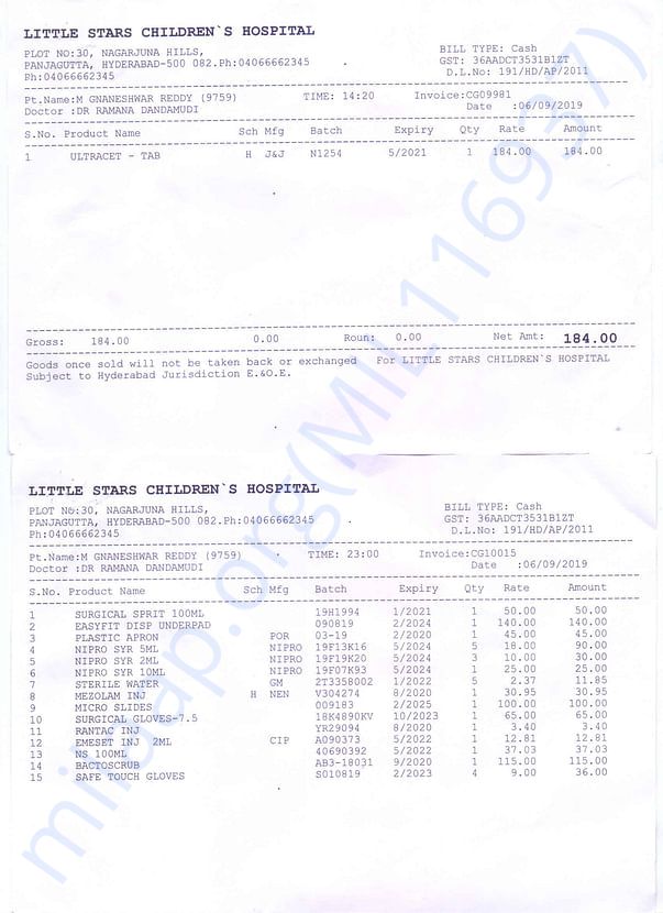 Medical Bill