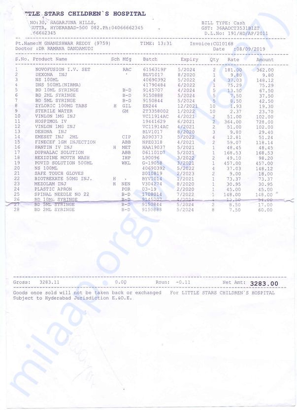 Medical Bill