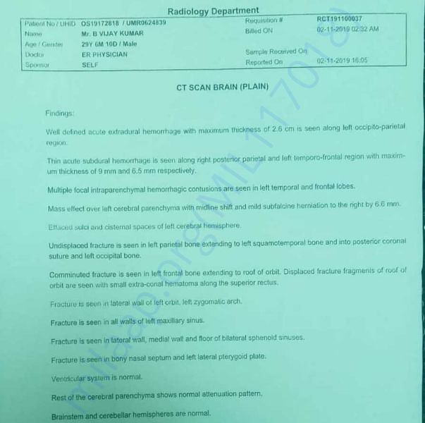 Medical Report
