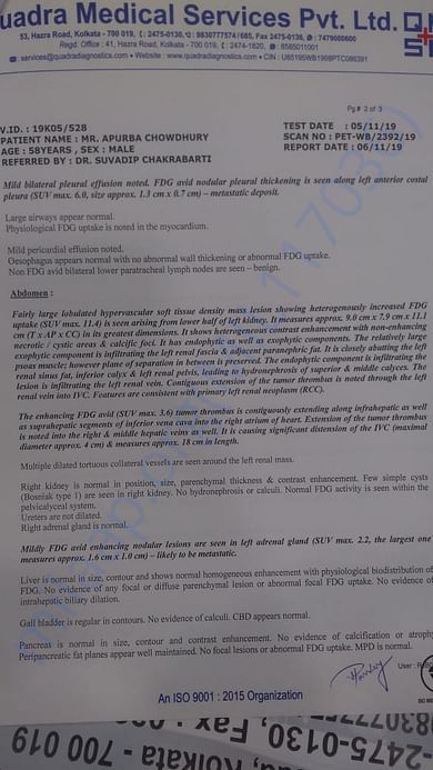 PET SCan Report Page 2