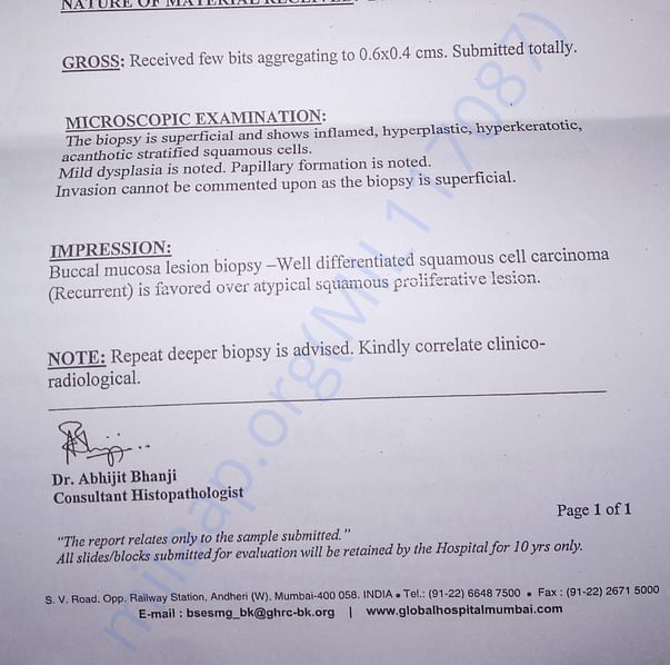 Medical Report