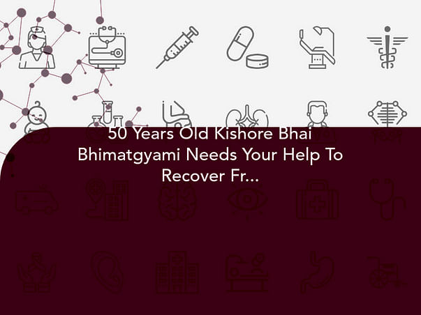 50 Years Old Kishore Bhai Bhimatgyami Needs Your Help To Recover From Paralysis