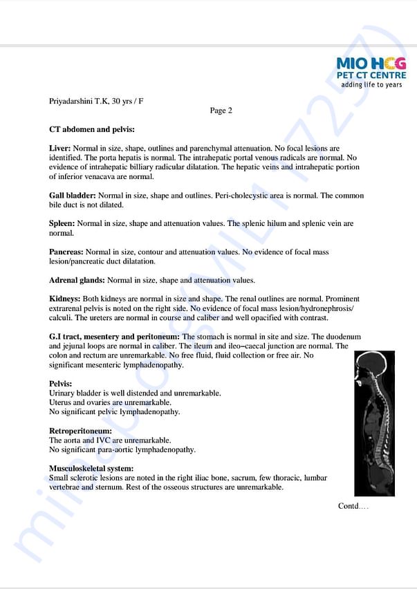 Pet Scan Report(2)