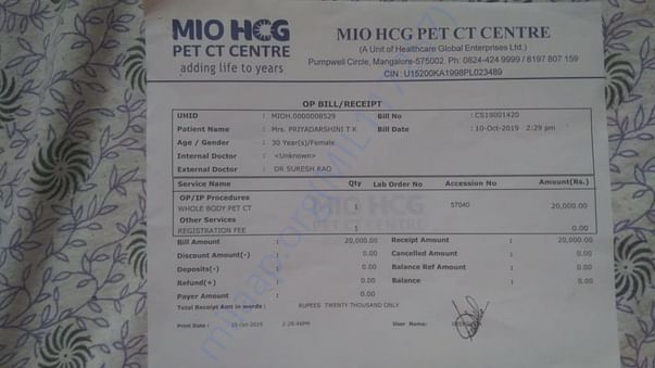 Pet Scan Bill
