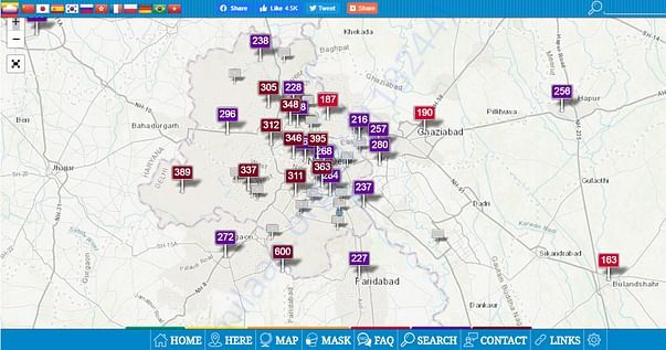 Delhi NCR AQI: 15/11/2019