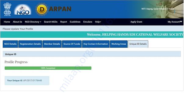 SOCIETY REG. NGO DARPAN