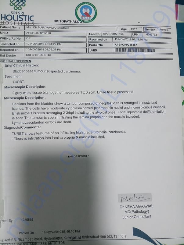 Pathology report