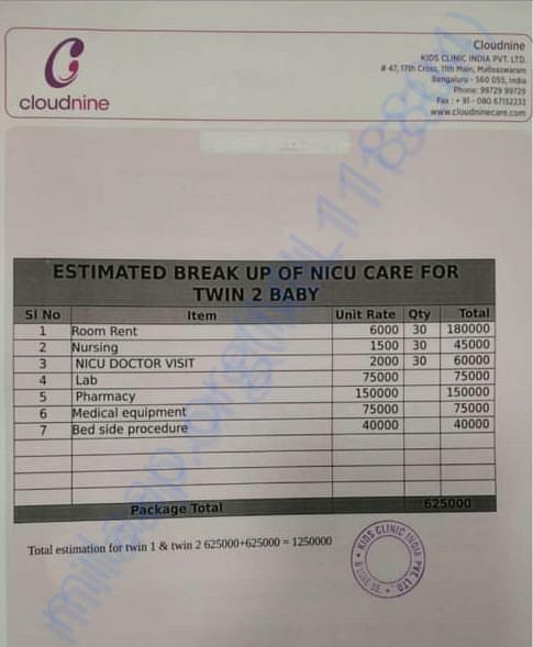 Estimation letter