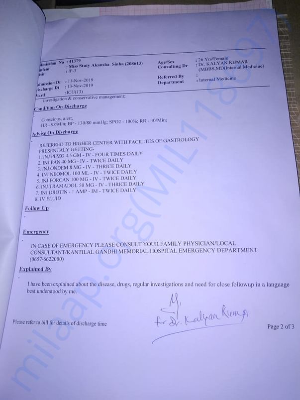 medical report