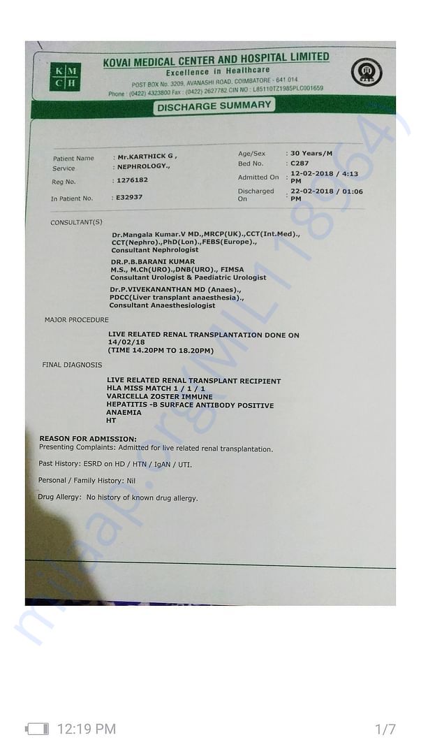 Hospital bills