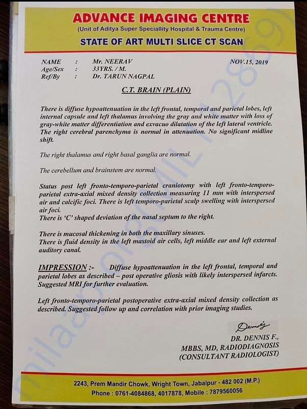 Medical report