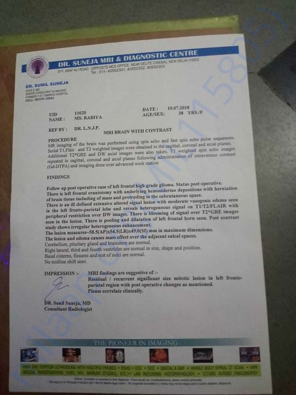 medical report
