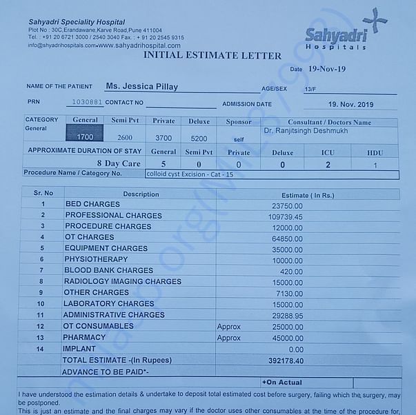 Estimation Letter
