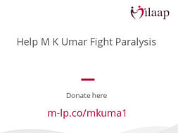 Help M K Umar Fight Paralysis