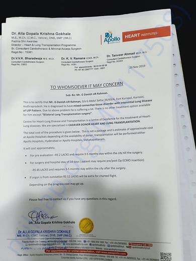 Estimation letter