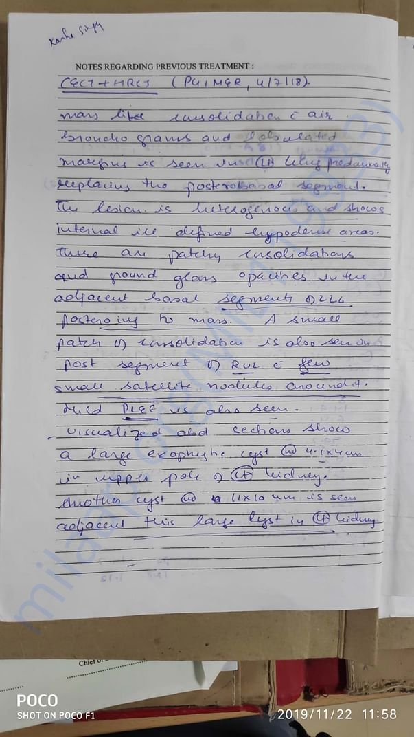 medical report