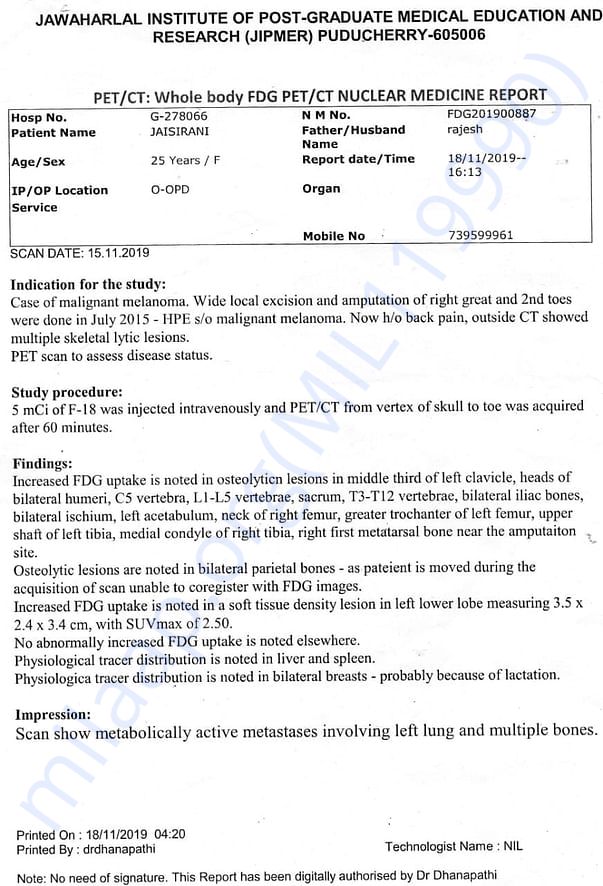 medical report