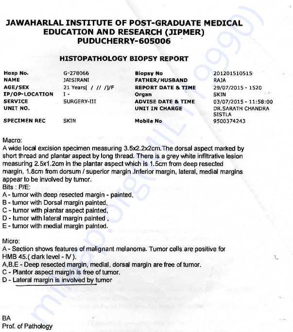 medical report