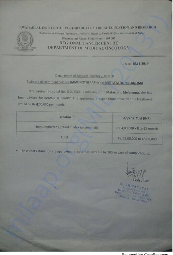 Medical Estimate
