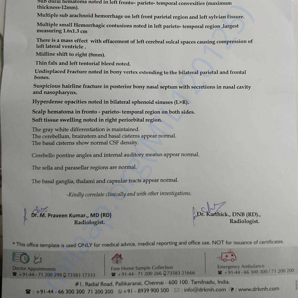 Medical Report