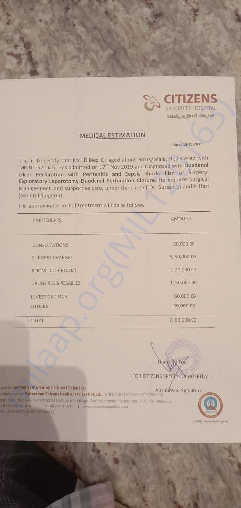 Hospital bills