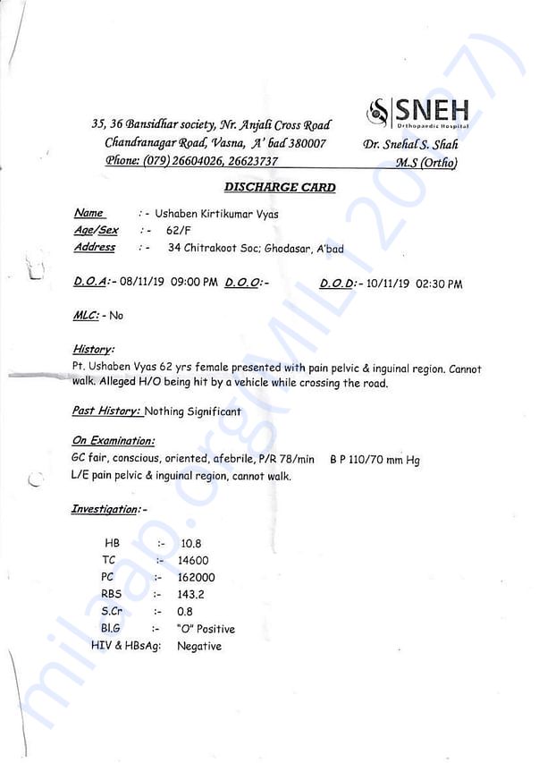 Medical Report