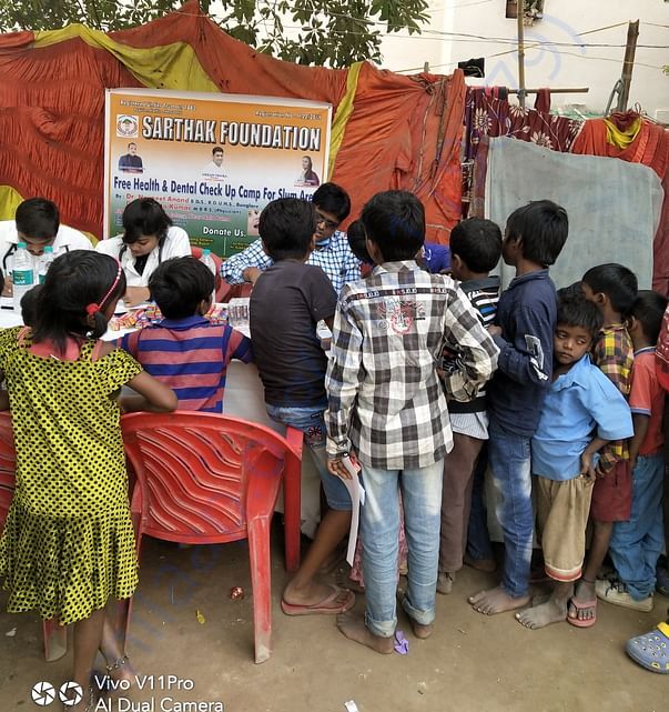 Medical camps for slum area children