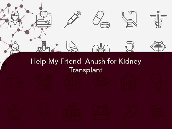 Help My Friend Anush for Kidney Transplant