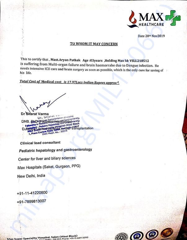 Estimation letter