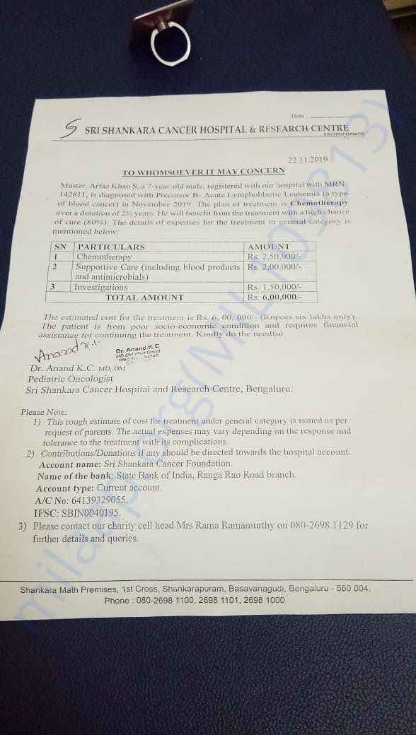 Estimate letter