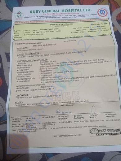 Initial Biopsy Report 1