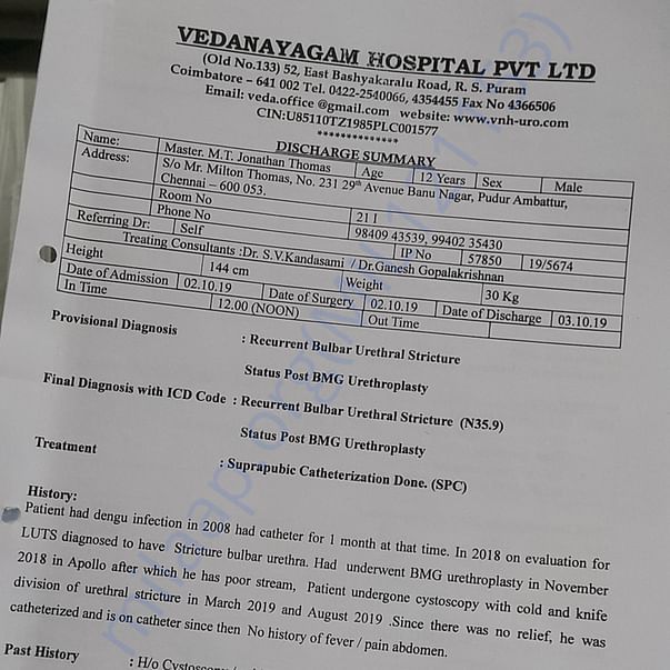 Medical Report