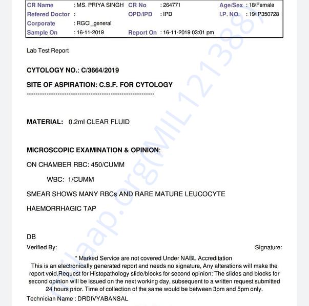 Medical Report