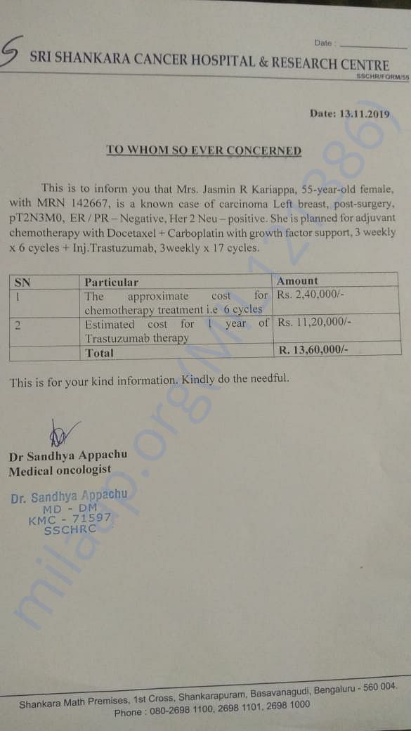 Estimate Letter