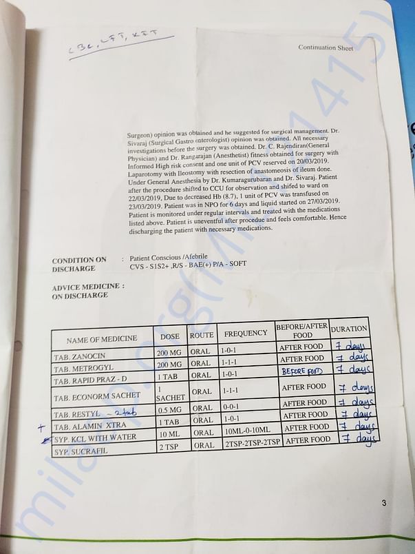 Hospital bills