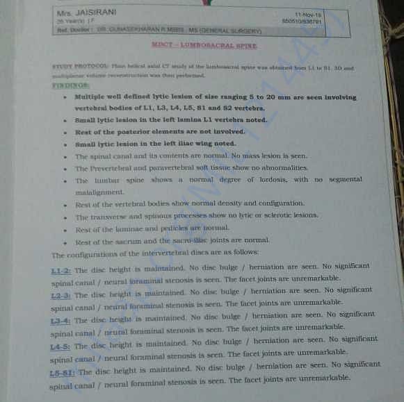 Medical Report