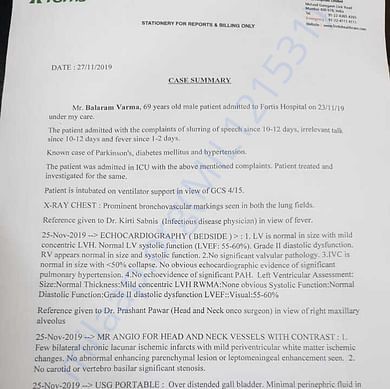 Medical Report