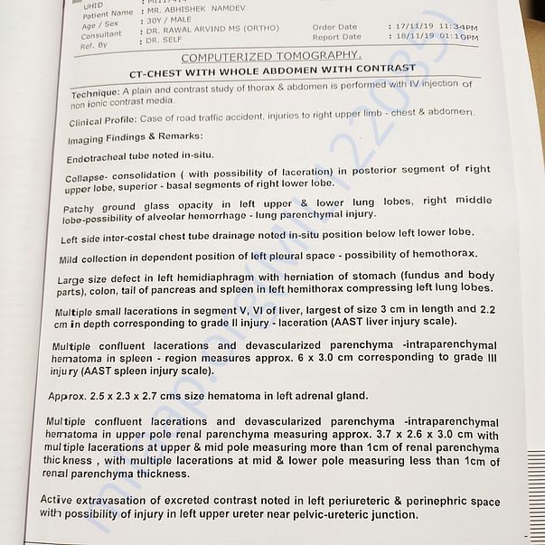 Medical Report