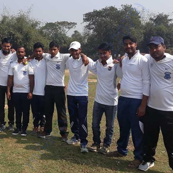 Members of the club and the cricket team