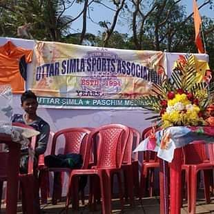 Cricket tournament decoration in a very small way