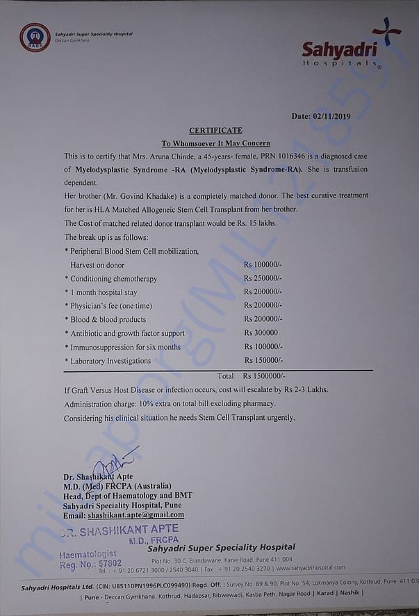 Hospital cost estimates